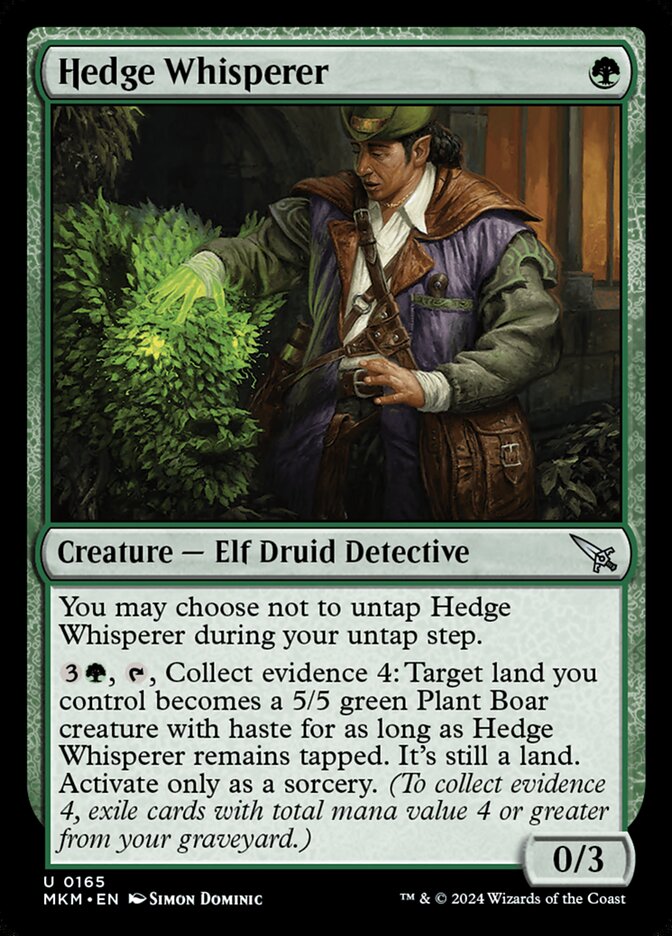 Hedge Whisperer card front