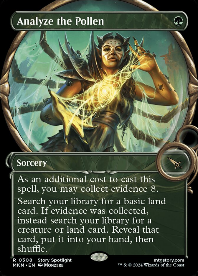 Analyze the Pollen card front