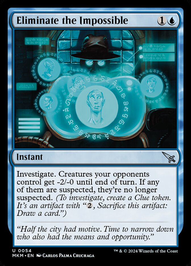 Eliminate the Impossible card front