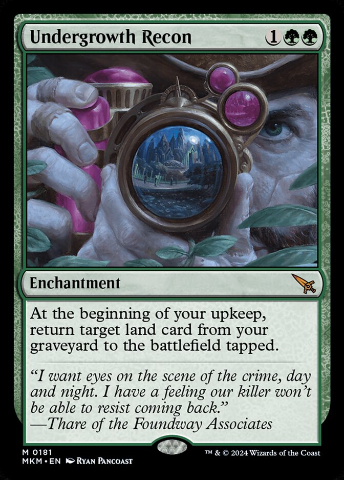 Undergrowth Recon card front