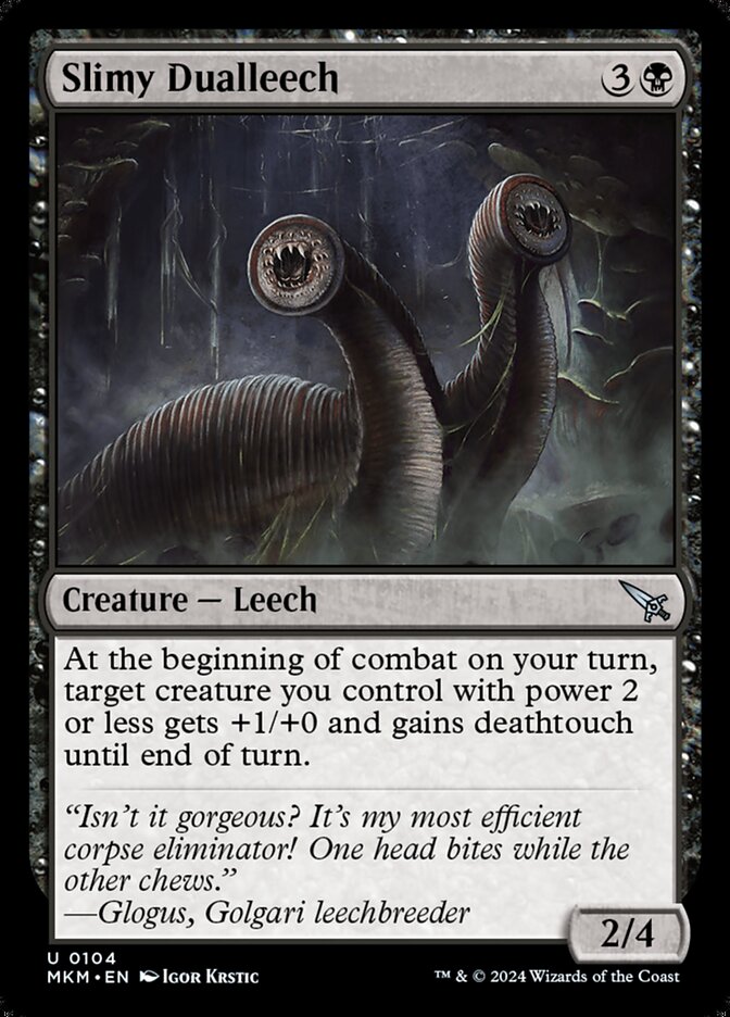 Slimy Dualleech card front