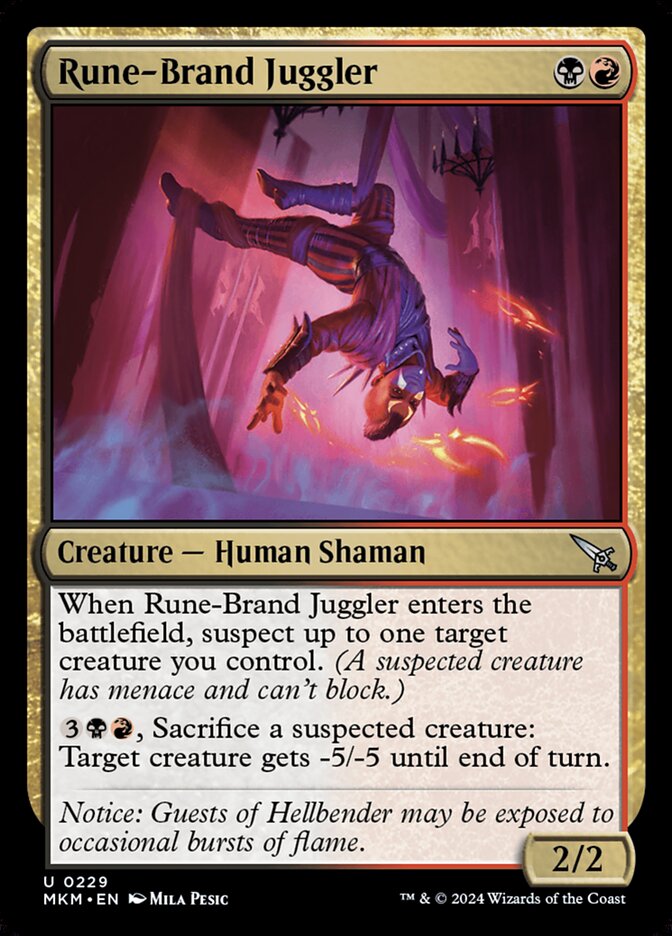 Rune-Brand Juggler card front