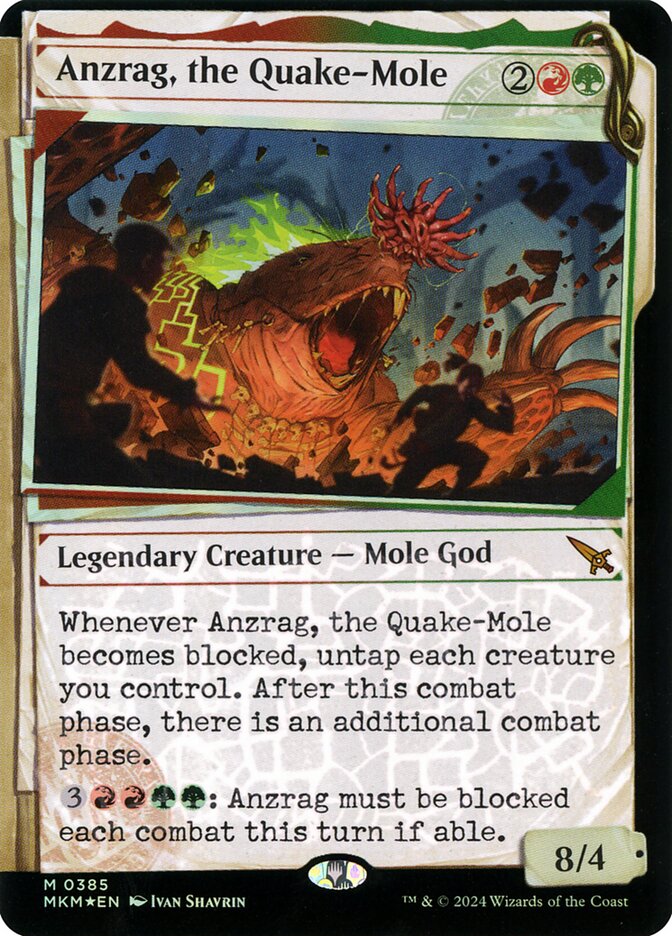 Anzrag, the Quake-Mole card front