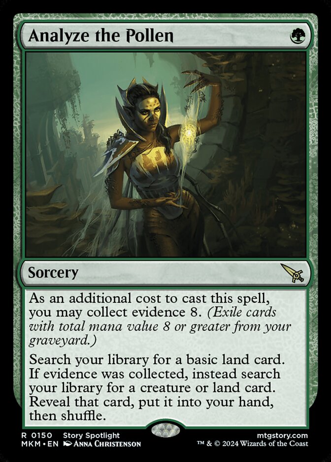 Analyze the Pollen card front