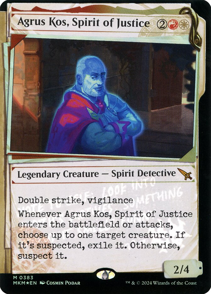 Agrus Kos, Spirit of Justice card front