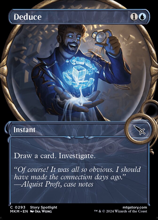 Deduce card front