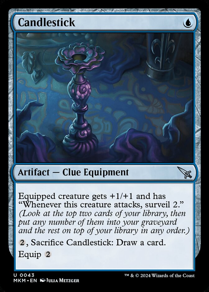 Candlestick card front