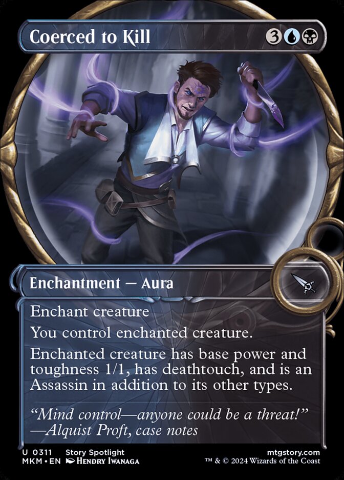 Coerced to Kill card front