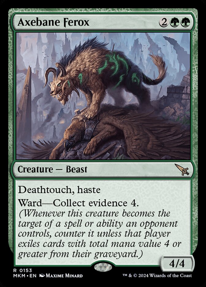 Axebane Ferox card front