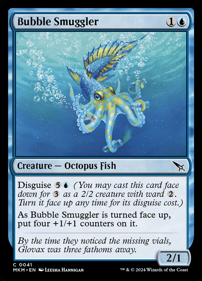Bubble Smuggler card front