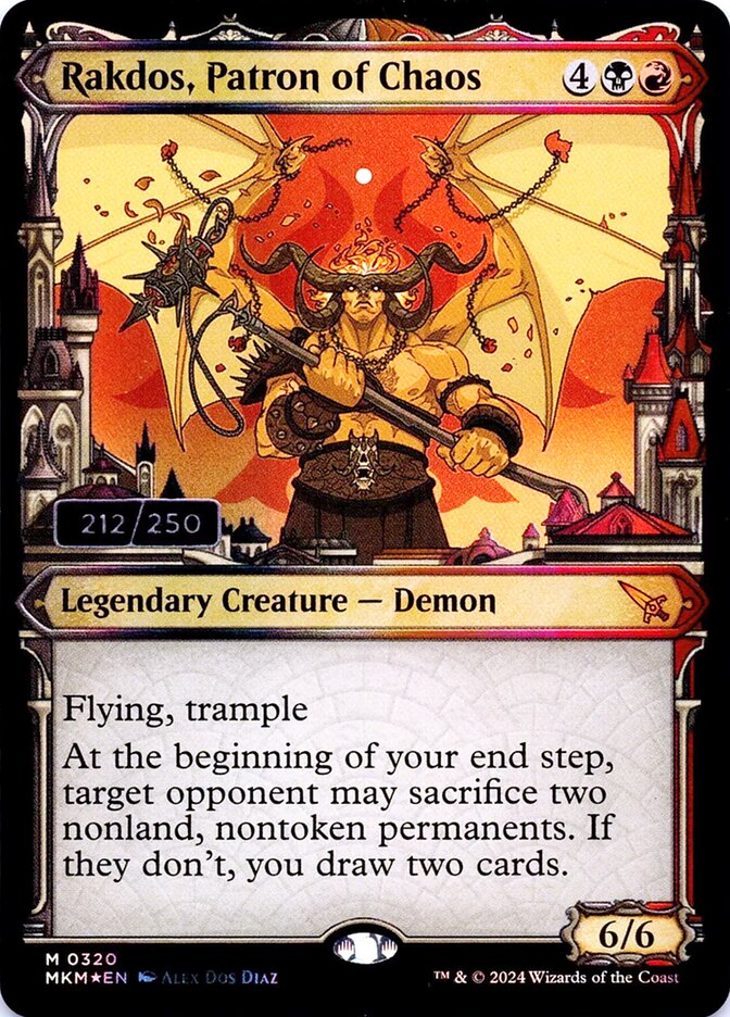 Rakdos, Patron of Chaos card front