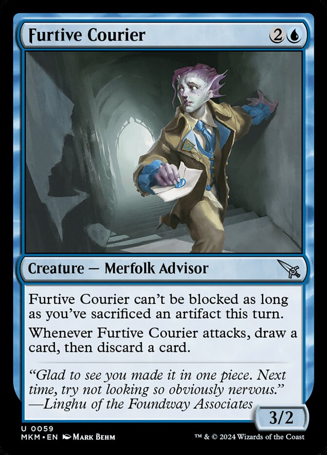 Furtive Courier card front