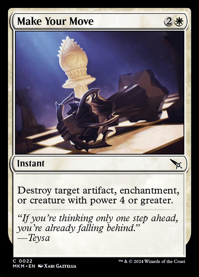 Make Your Move card front