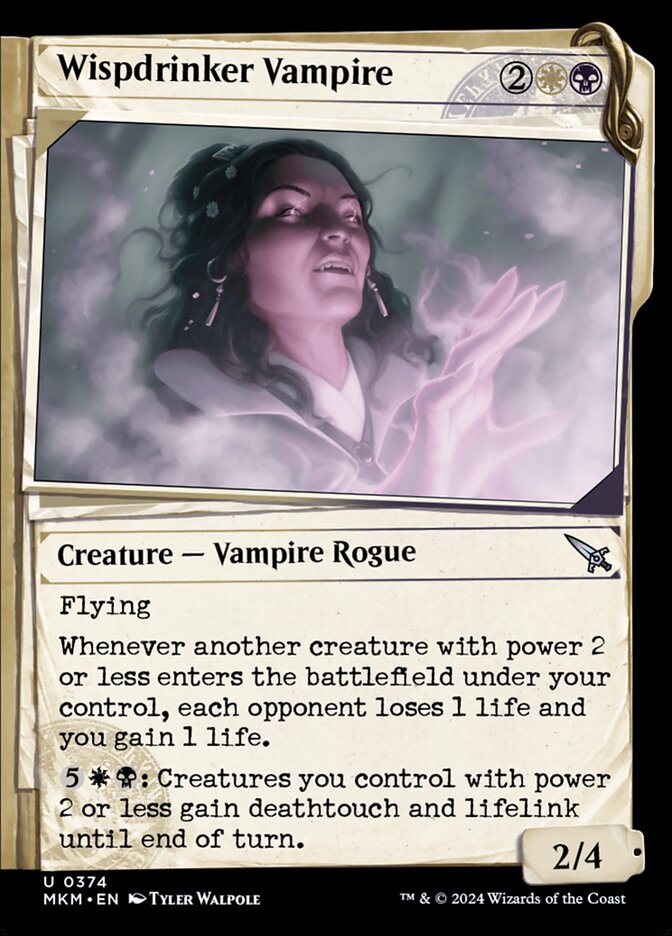 Wispdrinker Vampire card front