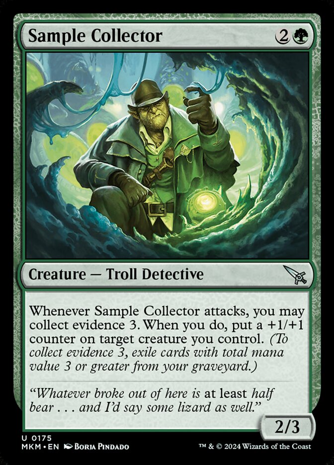 Sample Collector card front