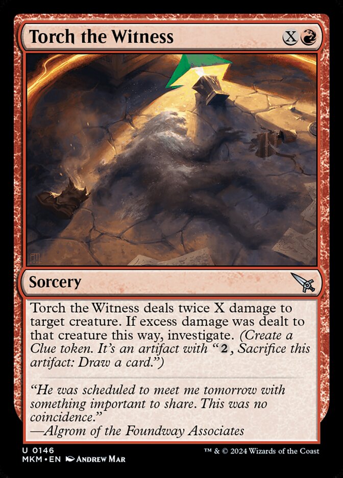 Torch the Witness card front