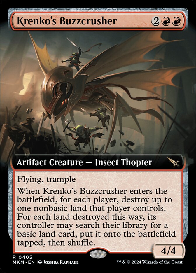 Krenko's Buzzcrusher card front
