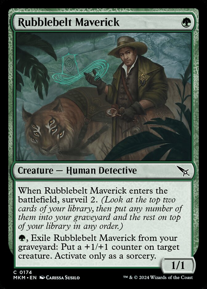 Rubblebelt Maverick card front