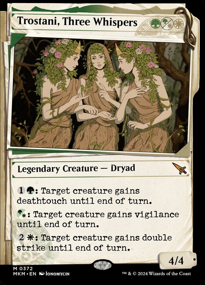 Trostani, Three Whispers card front