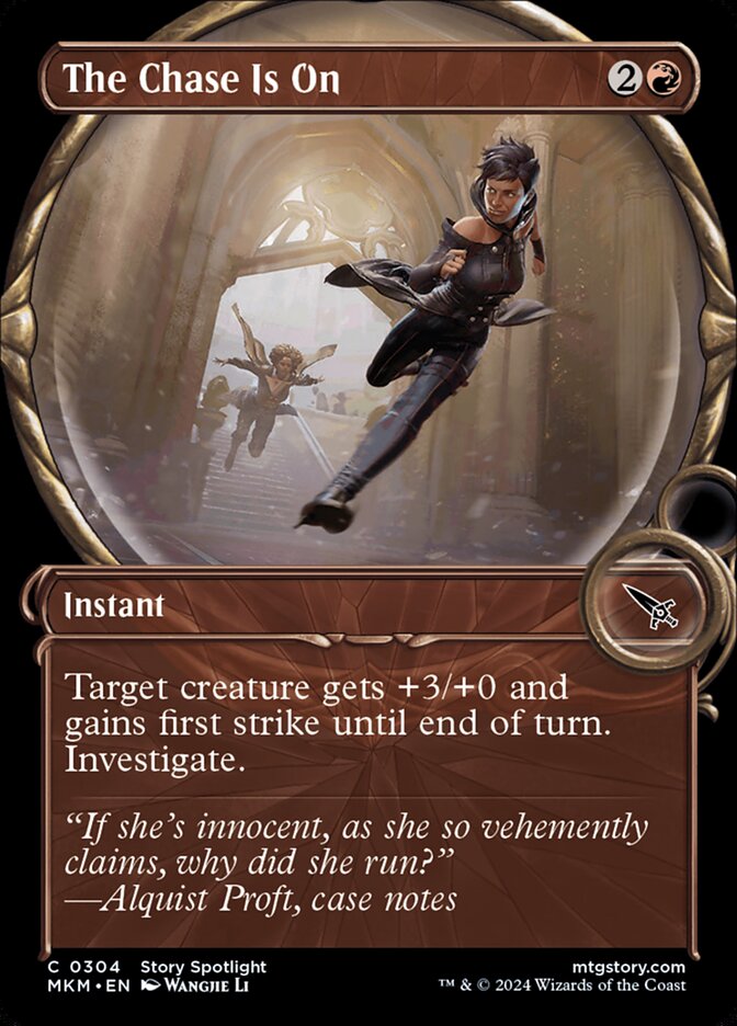 The Chase Is On card front