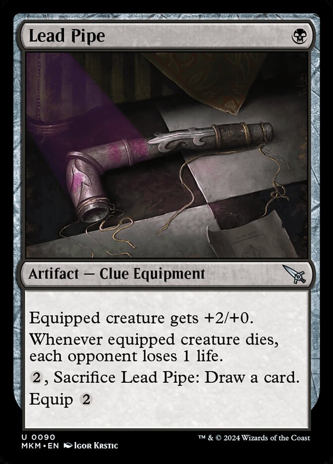 Lead Pipe card front