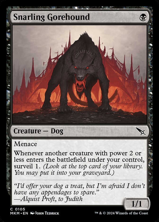 Snarling Gorehound card front