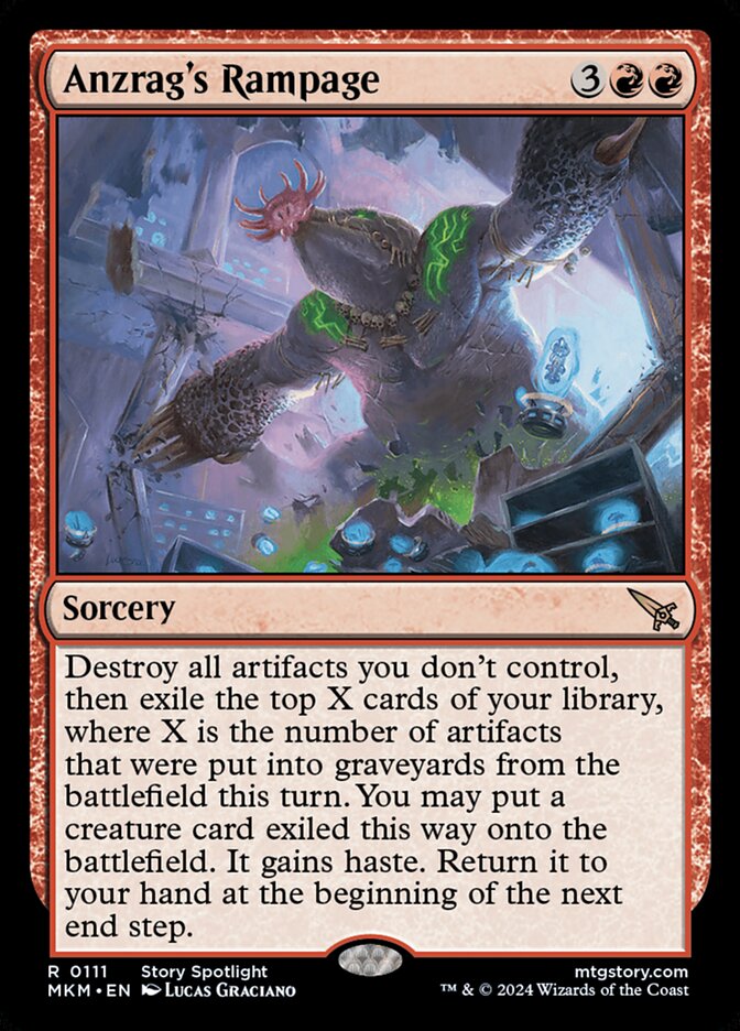 Anzrag's Rampage card front