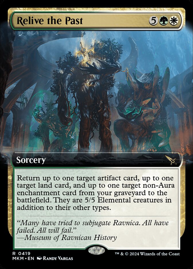 Relive the Past card front