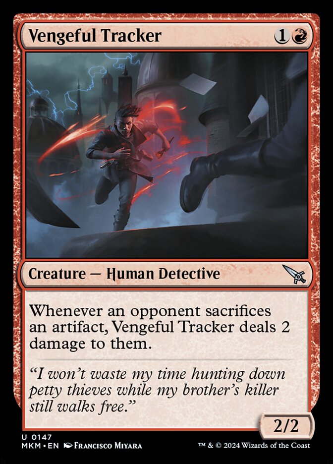 Vengeful Tracker card front