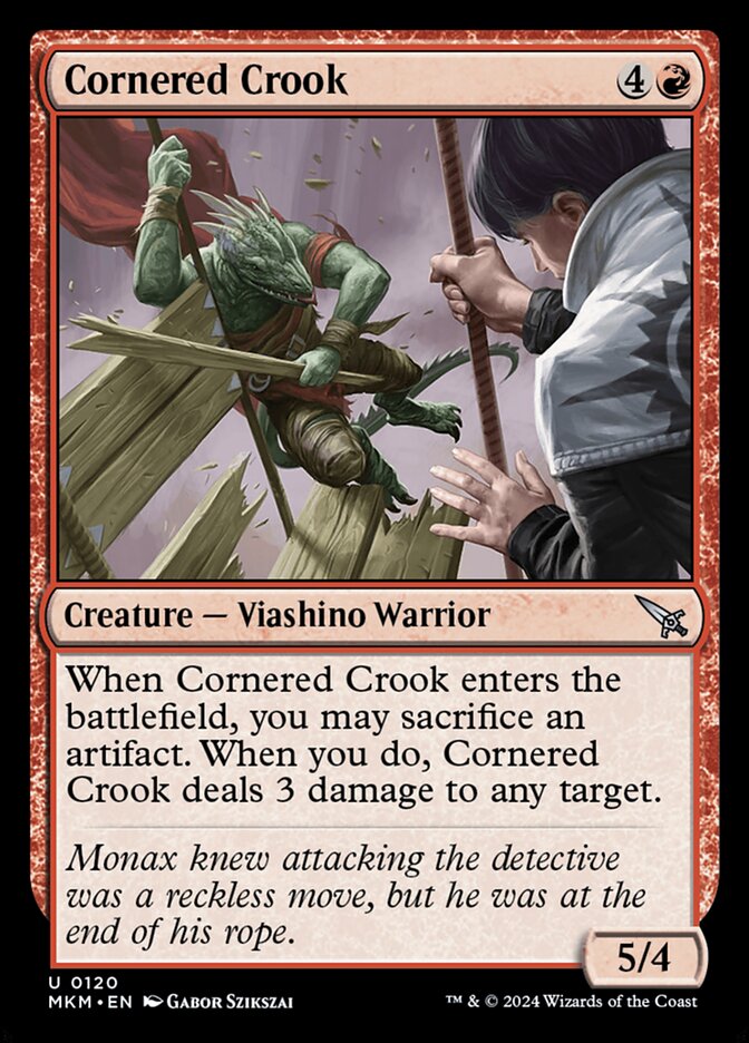 Cornered Crook card front