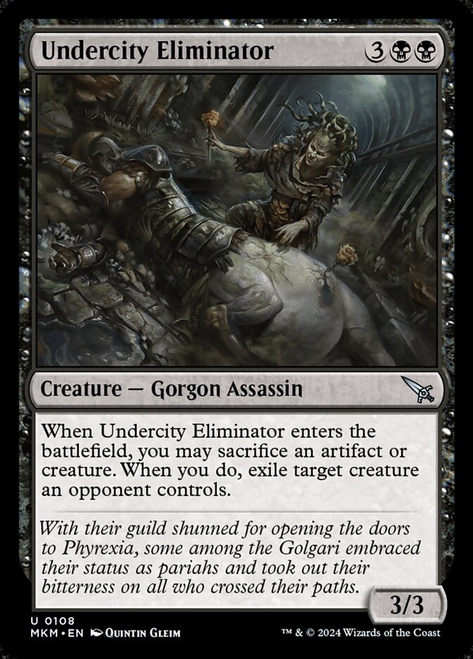 Undercity Eliminator card front