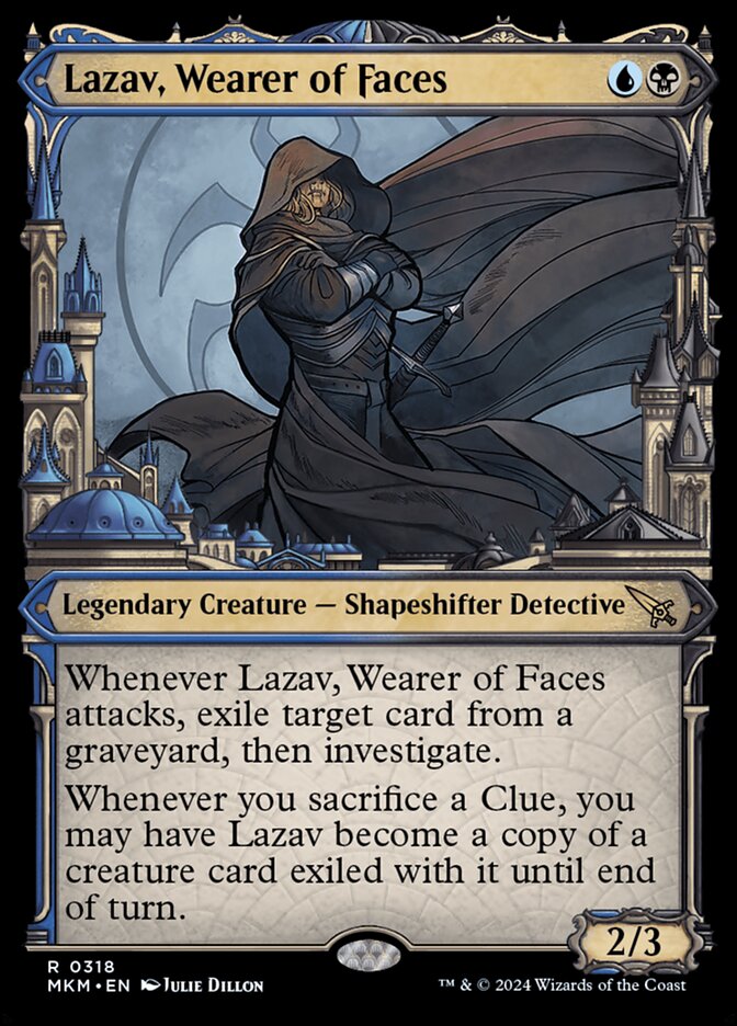 Lazav, Wearer of Faces card front