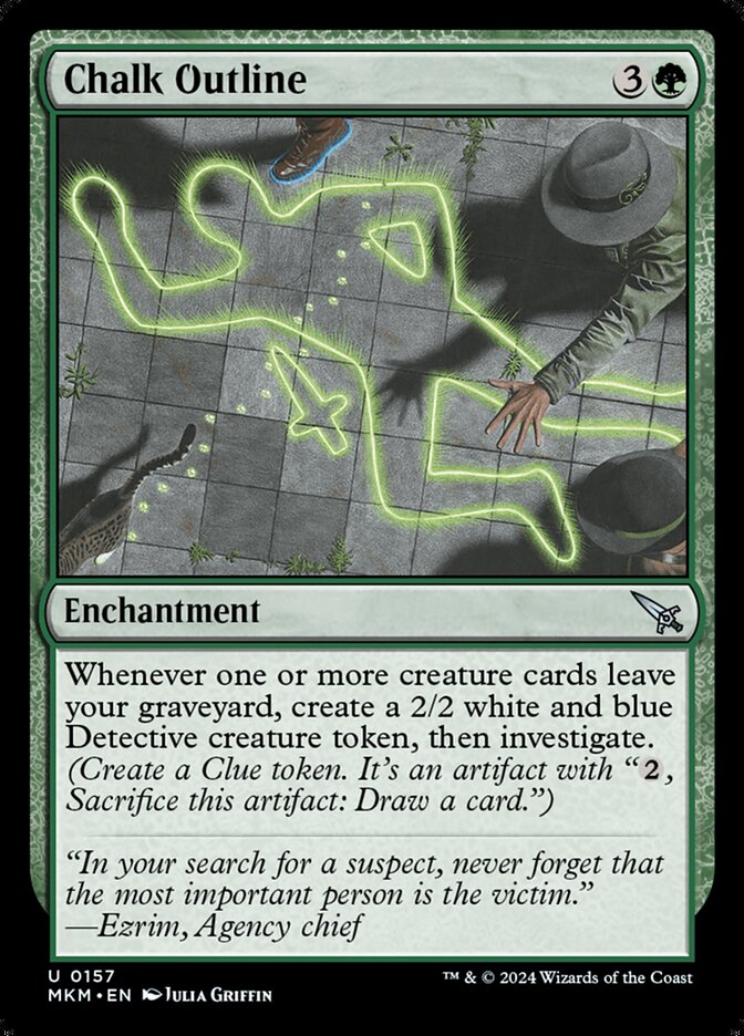 Chalk Outline card front