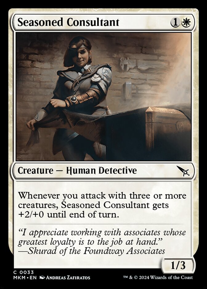 Seasoned Consultant card front