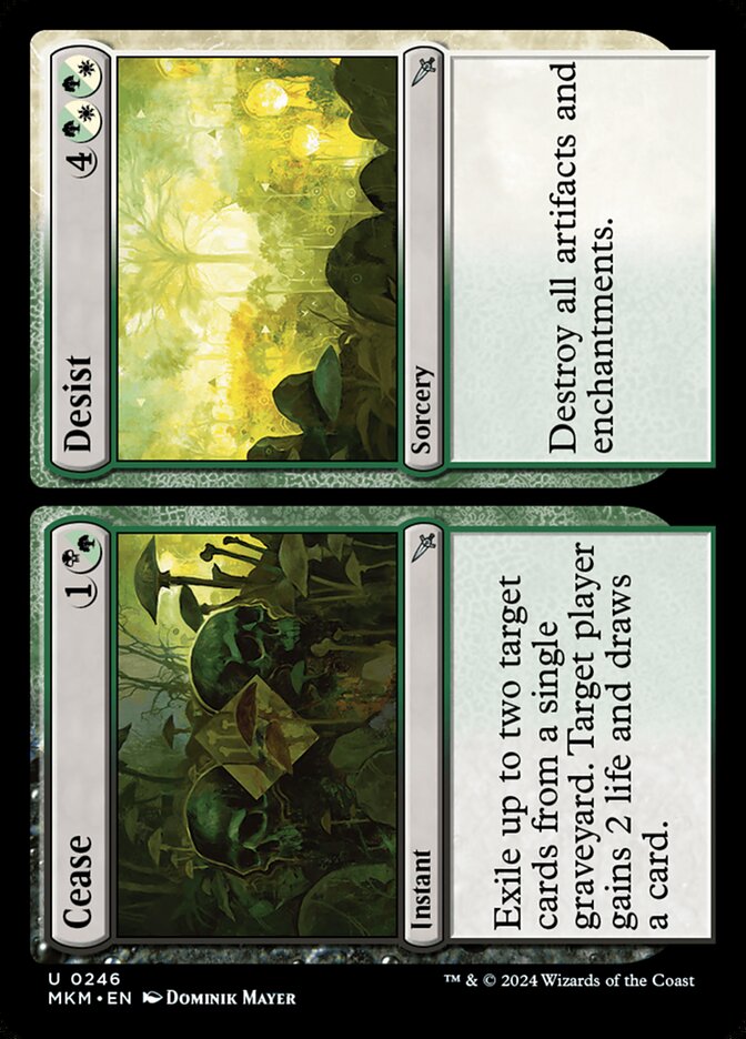 Cease card front