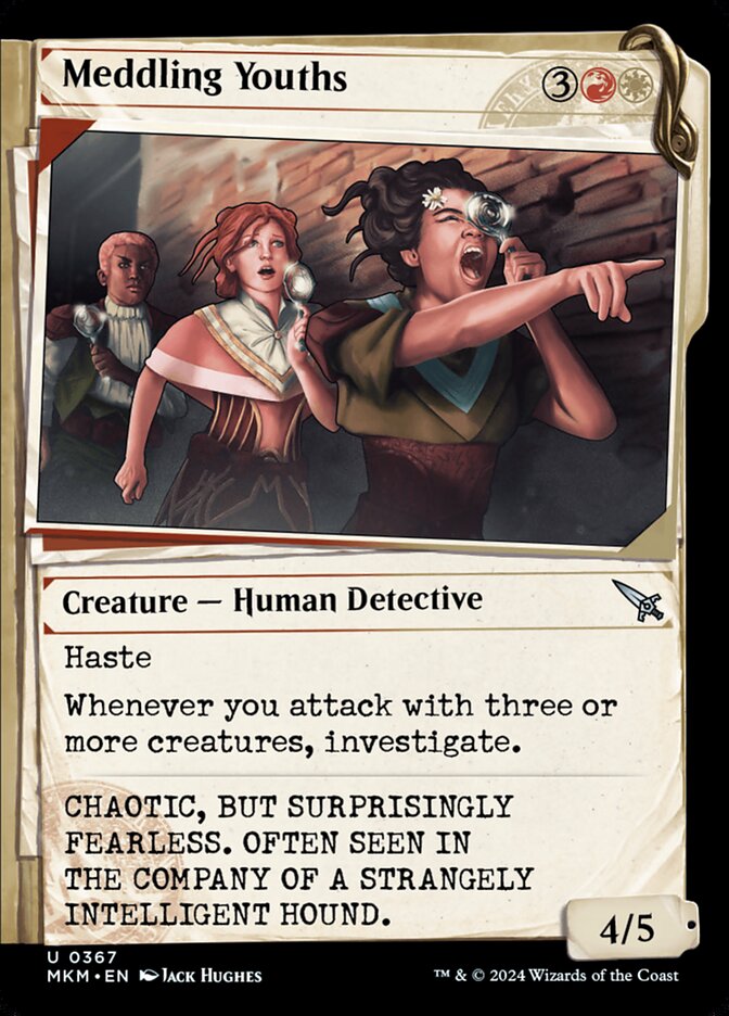 Meddling Youths card front