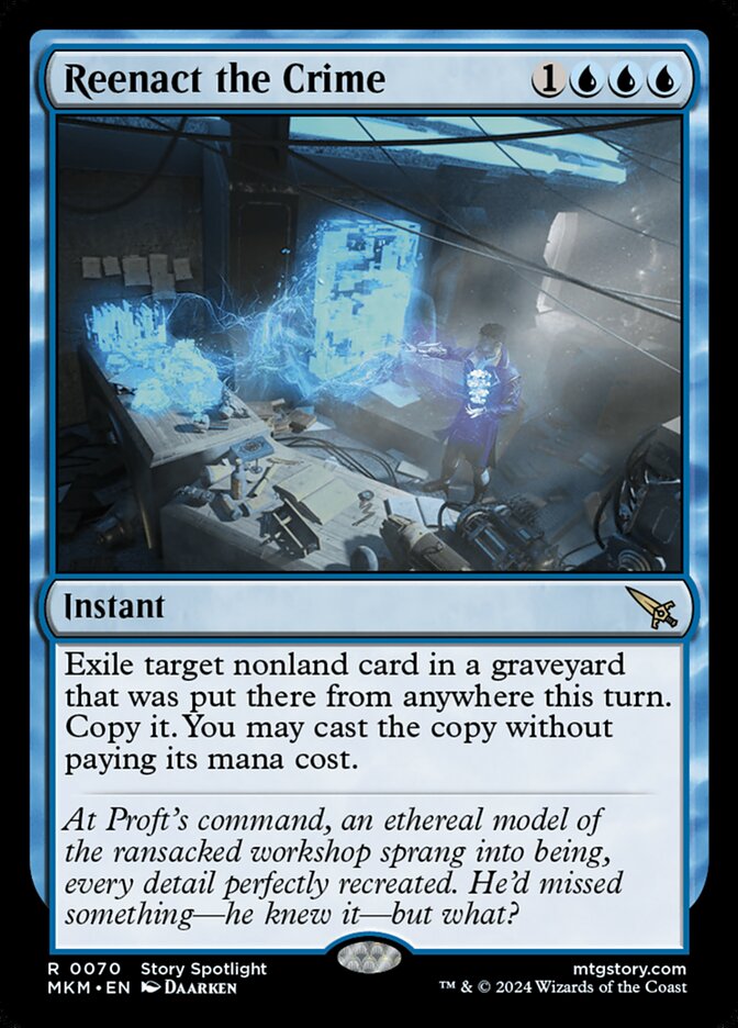 Reenact the Crime card front