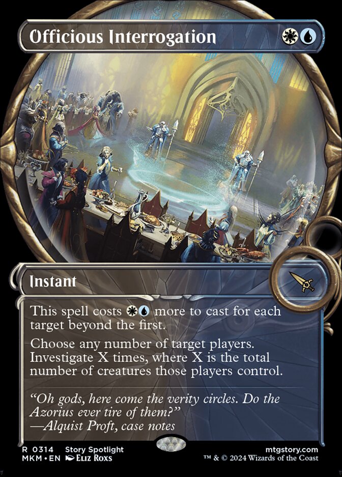 Officious Interrogation card front