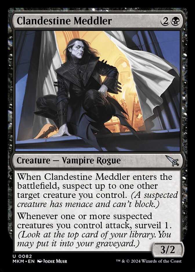 Clandestine Meddler card front