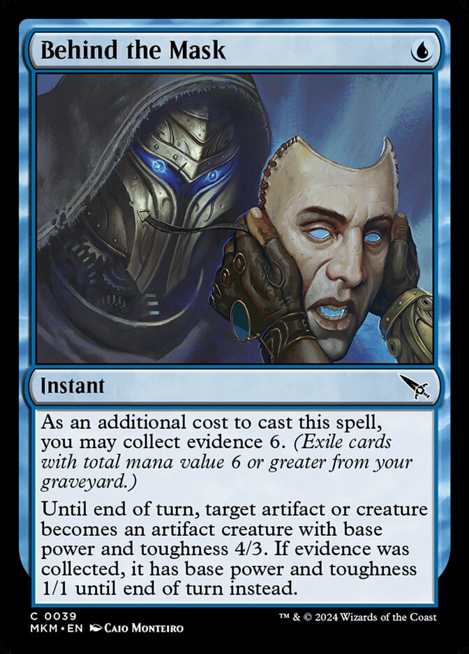 Behind the Mask card front