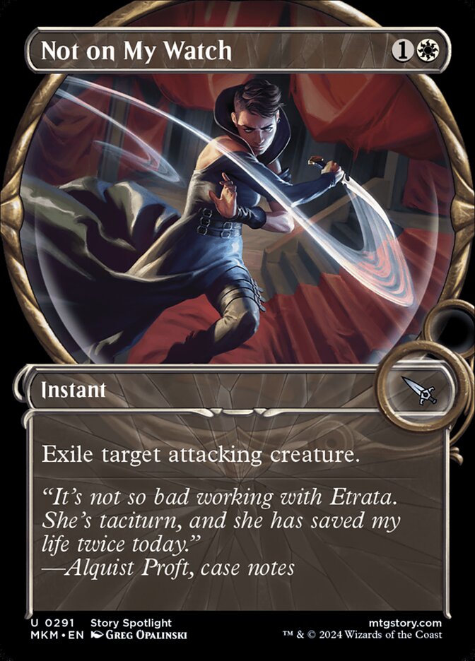 Not on My Watch card front