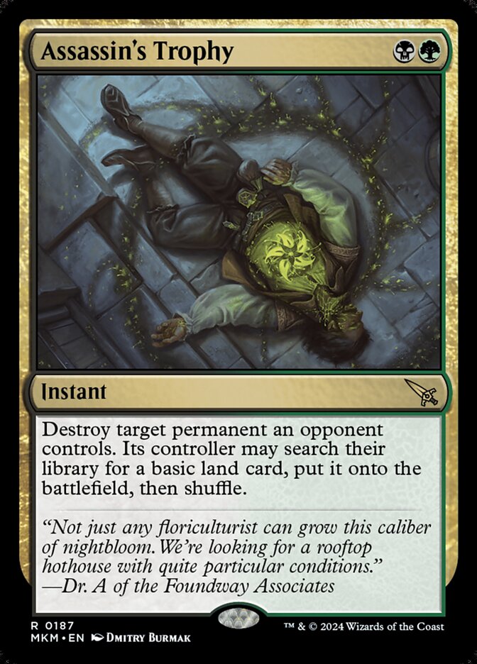 Assassin's Trophy card front