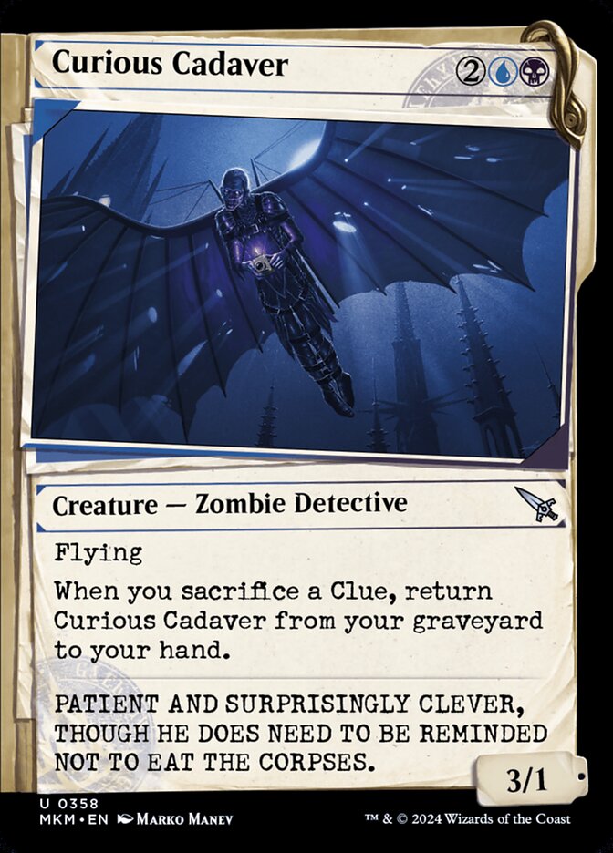 Curious Cadaver card front