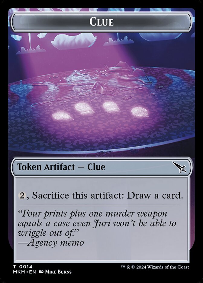 Clue card front