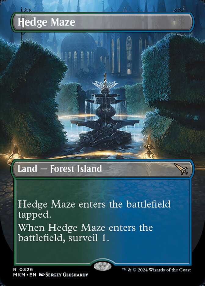 Hedge Maze card front