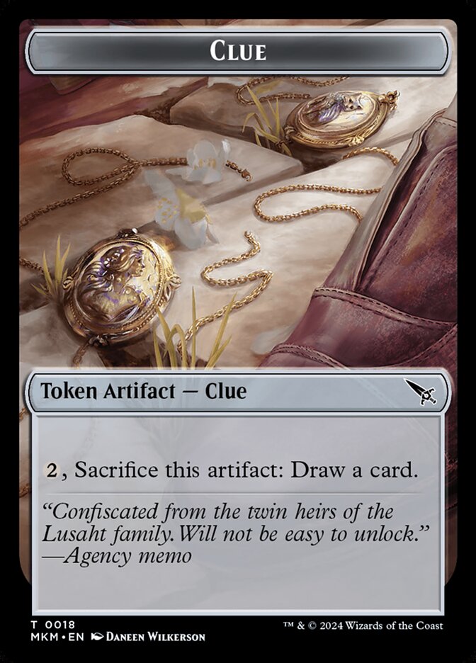 Clue card front