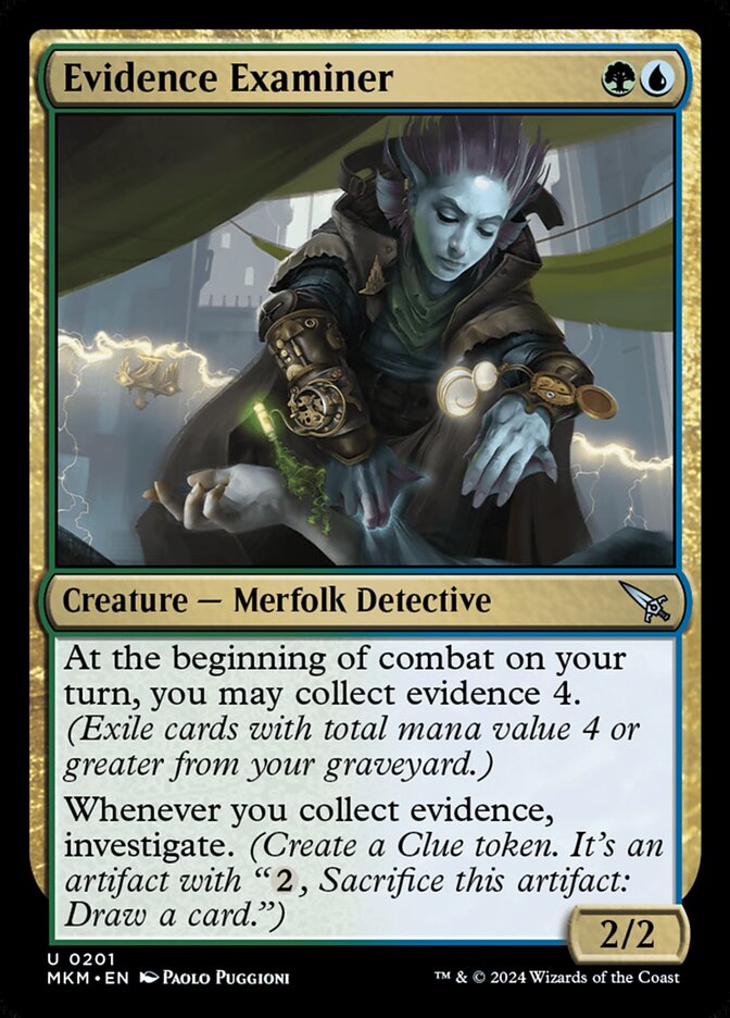 Evidence Examiner card front
