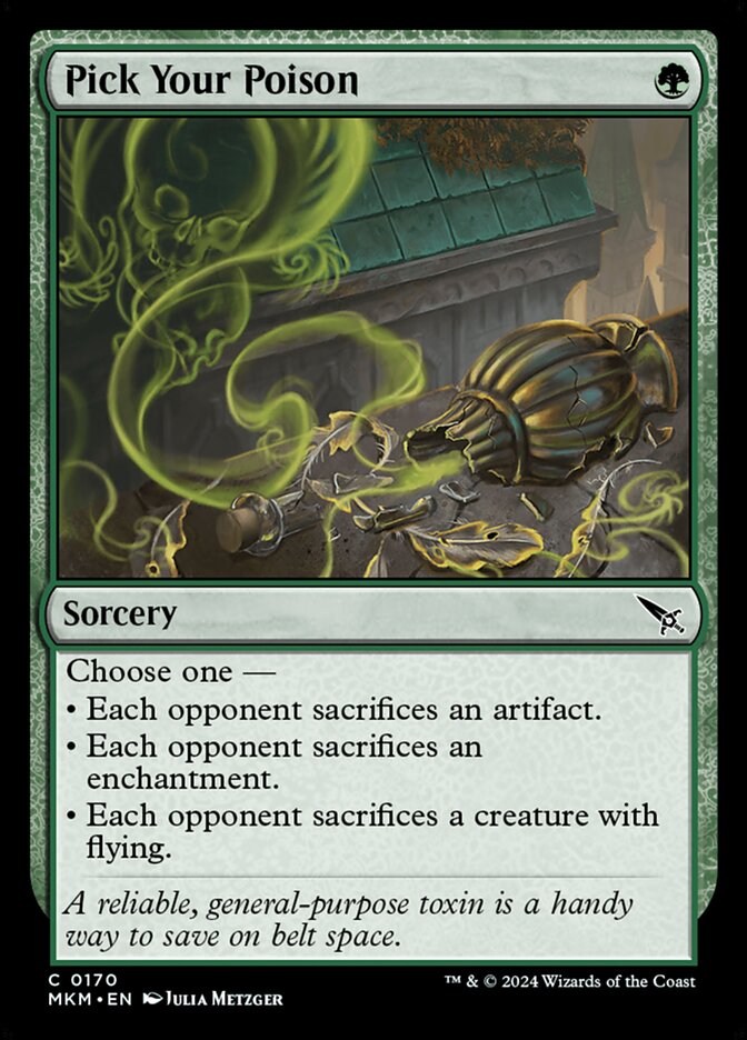Pick Your Poison card front