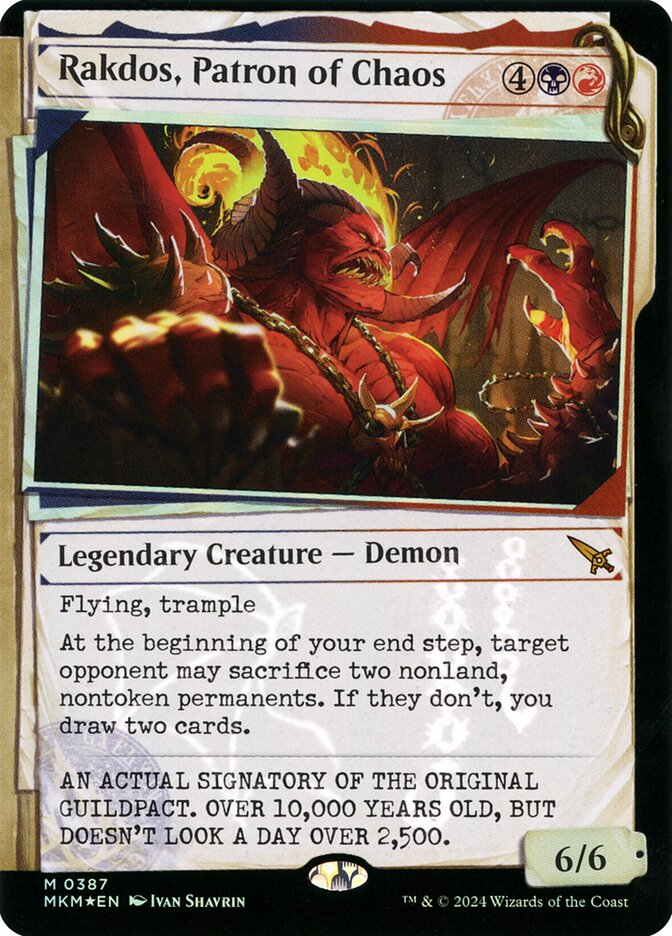 Rakdos, Patron of Chaos card front