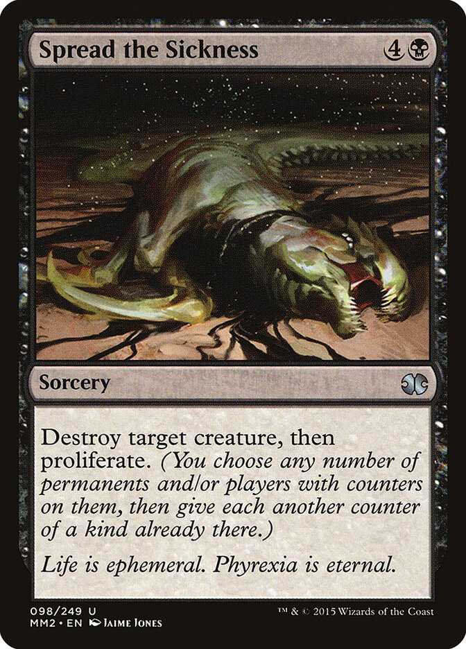 Spread the Sickness card front